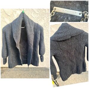 Elie Tahari Women's Charcoal Cardigan